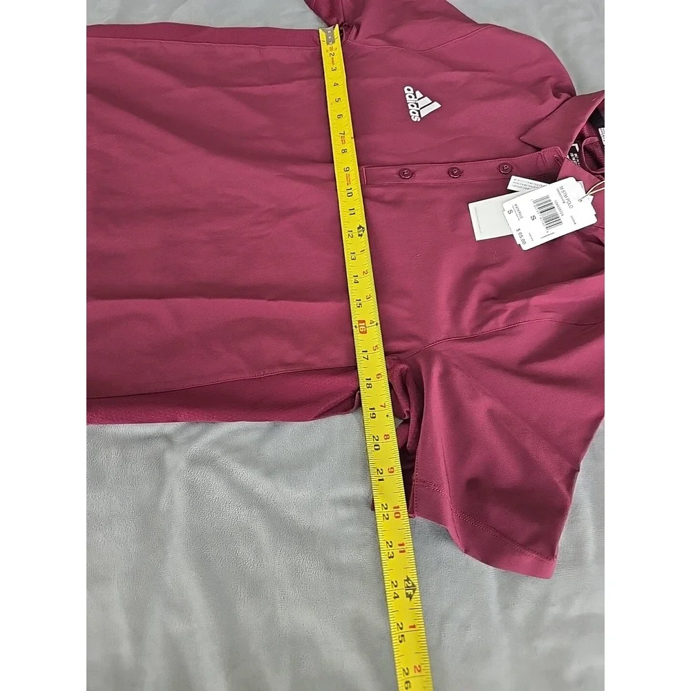 Adidas Men's M‎ STM Polo. Maroon New W/tags. Size S Golf Golfing